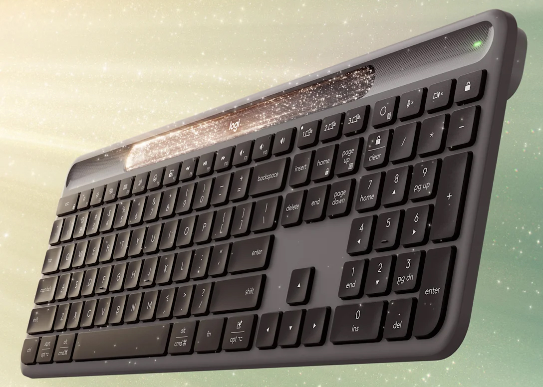 Logitech’s Signature Slim Solar+ keyboard seems kind of eco-friendly